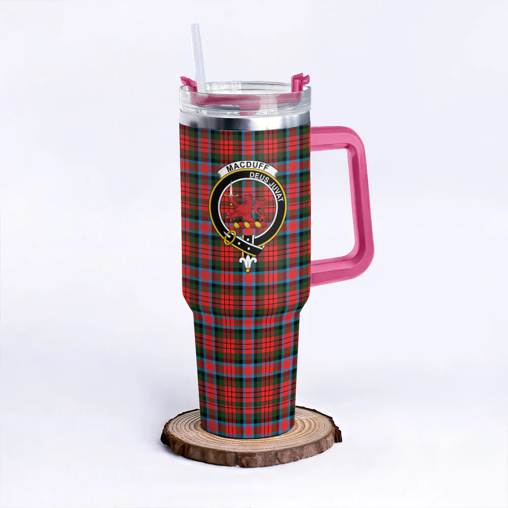 Scottish MacDuff Modern Clan Badge Tartan 40oz Tumbler - Image 7