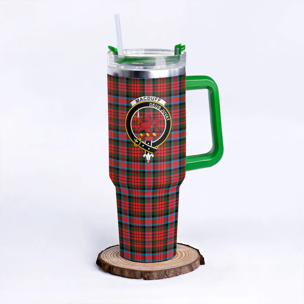 Scottish MacDuff Modern Clan Badge Tartan 40oz Tumbler - Image 8