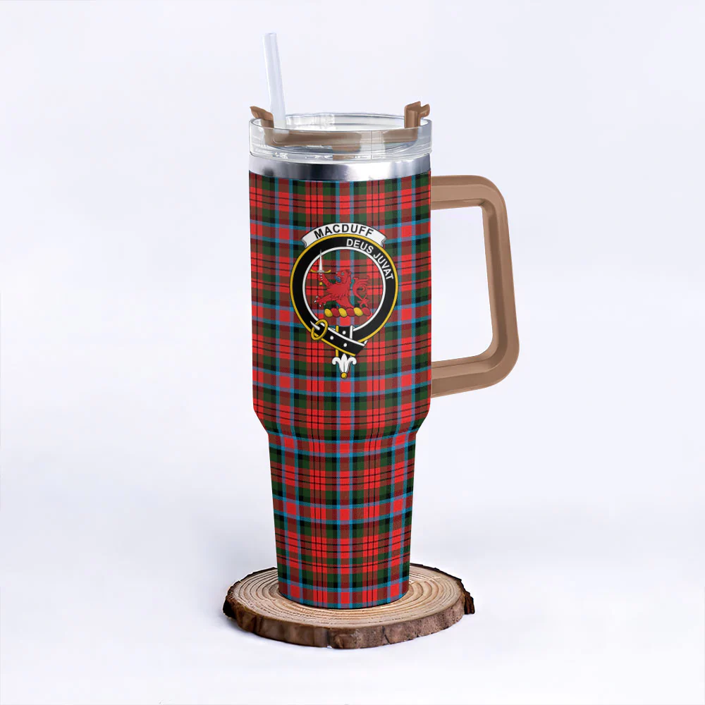 Scottish MacDuff Modern Clan Badge Tartan 40oz Tumbler - Image 9