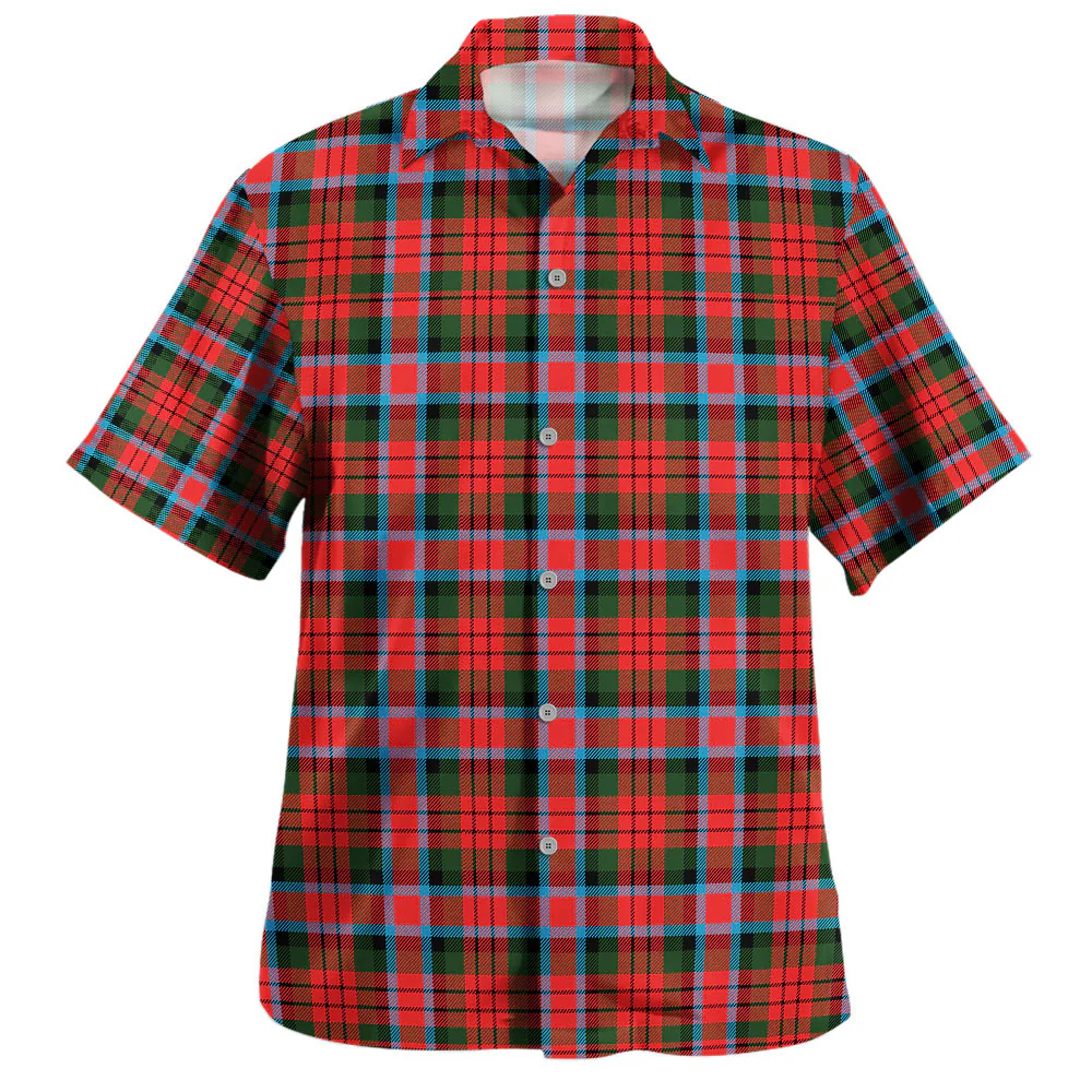 Scottish MacDuff Modern Clan Badge Tartan Hawaiian Shirt