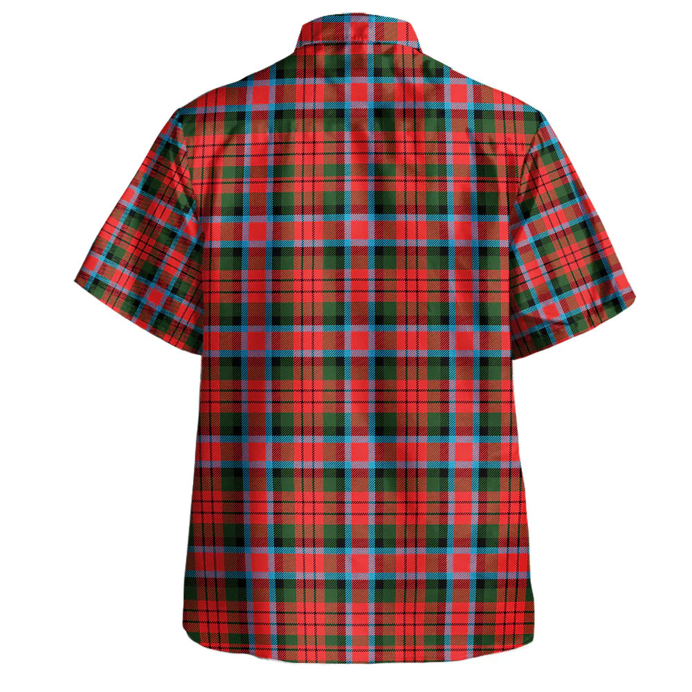 Scottish MacDuff Modern Clan Badge Tartan Hawaiian Shirt - Image 3