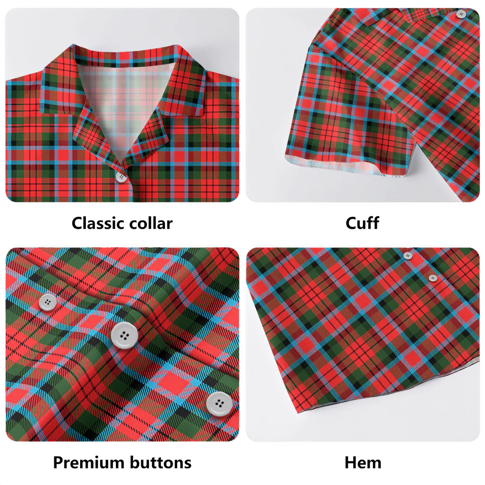 Scottish MacDuff Modern Clan Badge Tartan Hawaiian Shirt - Image 4