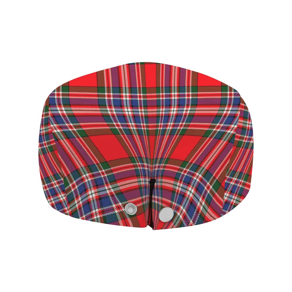 Scottish MacFarlane Clan Badge Tartan Flat Cap - Image 4