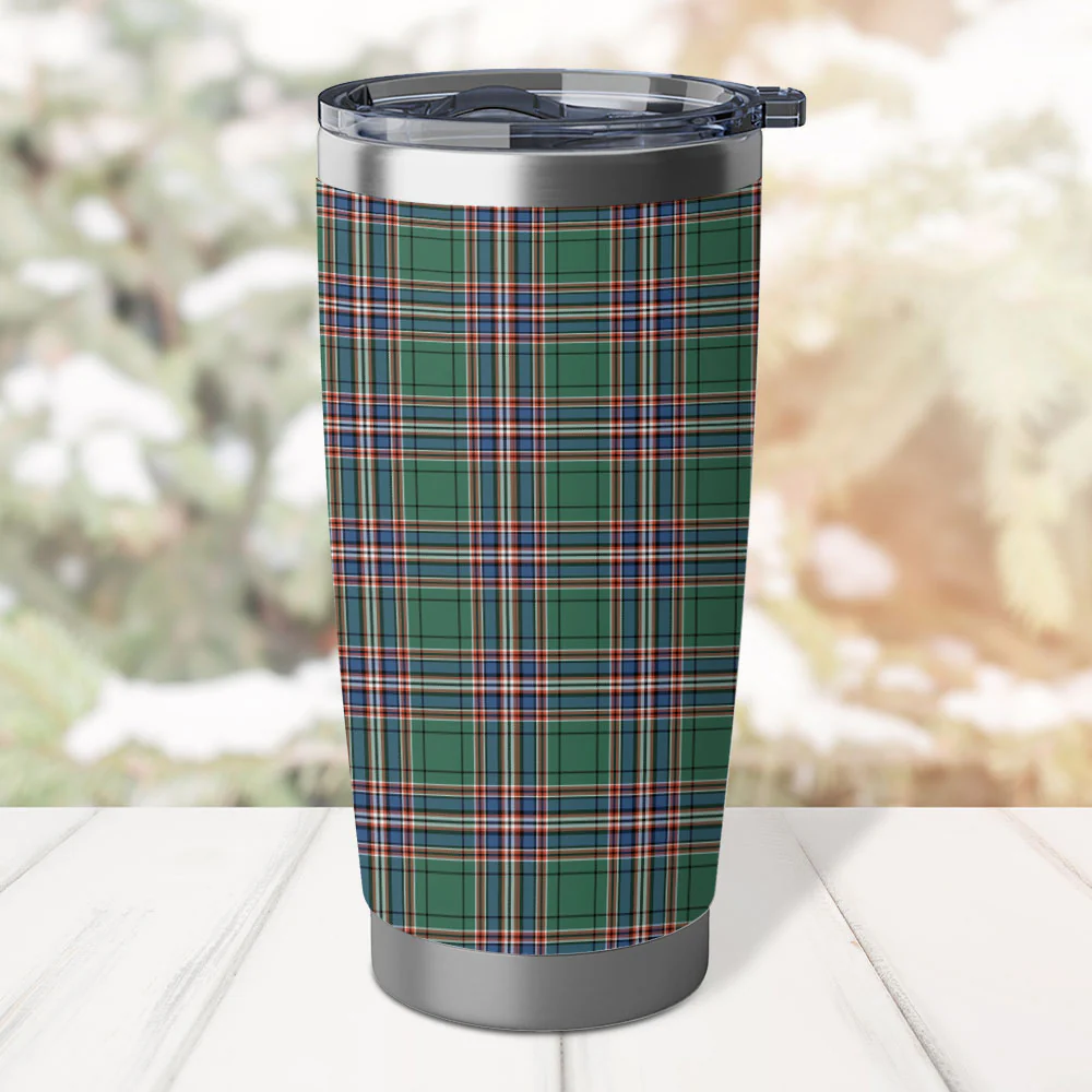 Scottish MacFarlane Hunting Ancient Clan Badge Tartan Tumbler - Image 3