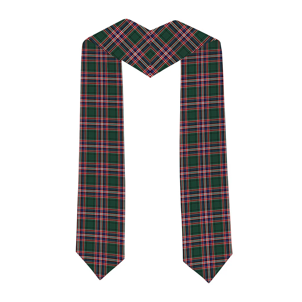 Scottish MacFarlane Hunting Modern Clan Badge Tartan Graduation Stole Black Gold Honor - Image 2