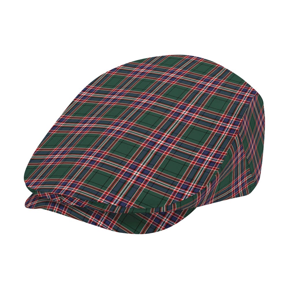 Scottish MacFarlane Hunting Modern Tartan Flat Cap - Image 2