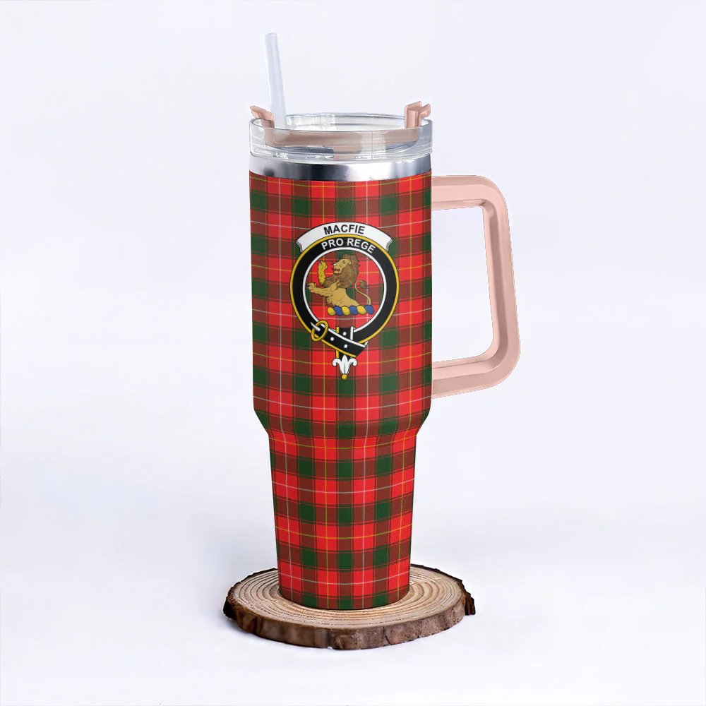 Scottish MacFie Clan Badge Tartan 40oz Tumbler - Image 4