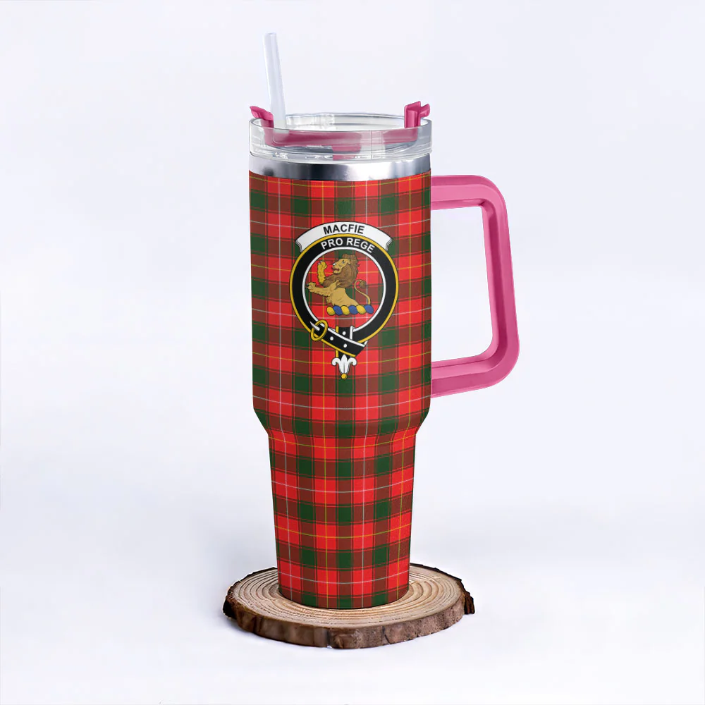 Scottish MacFie Clan Badge Tartan 40oz Tumbler - Image 7
