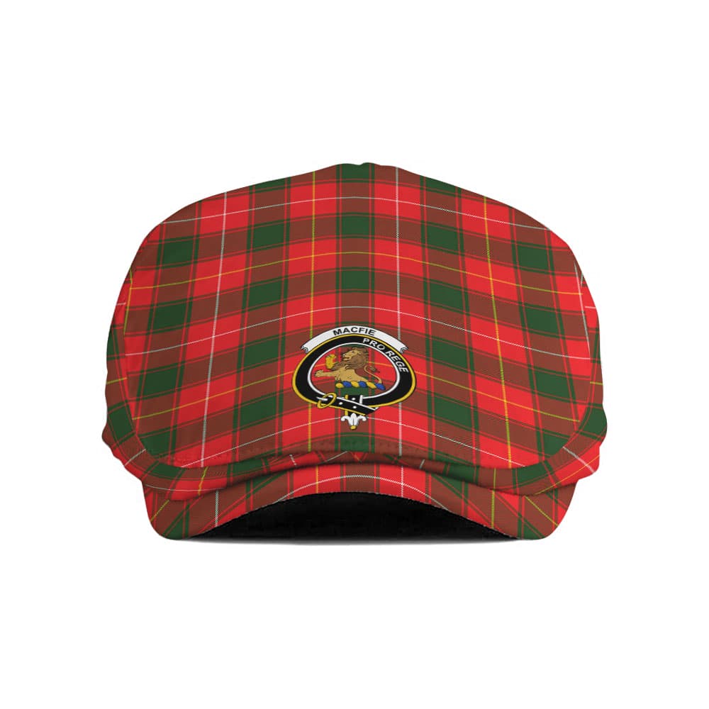 Scottish MacFie (of Dreghorn) Clan Badge Tartan Flat Cap