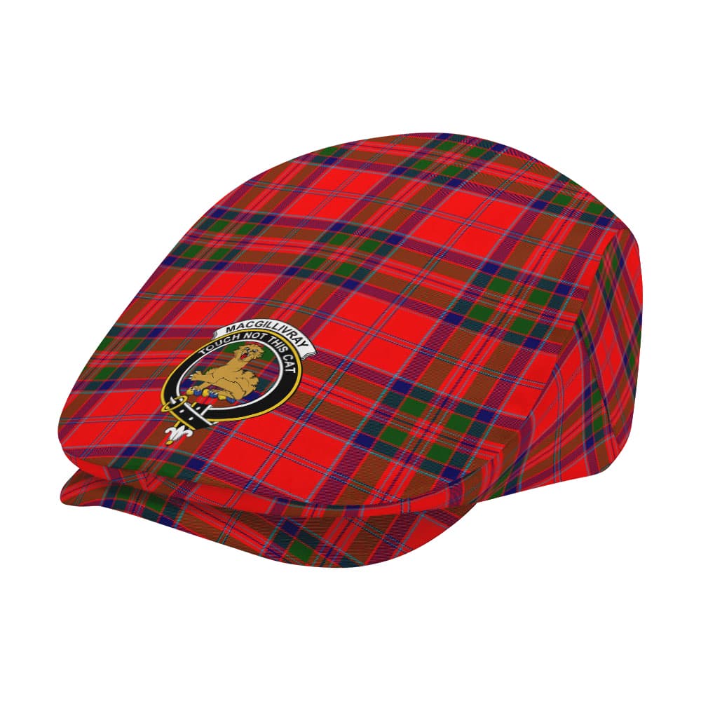 Scottish MacGillivray Clan Badge Tartan Flat Cap - Image 2