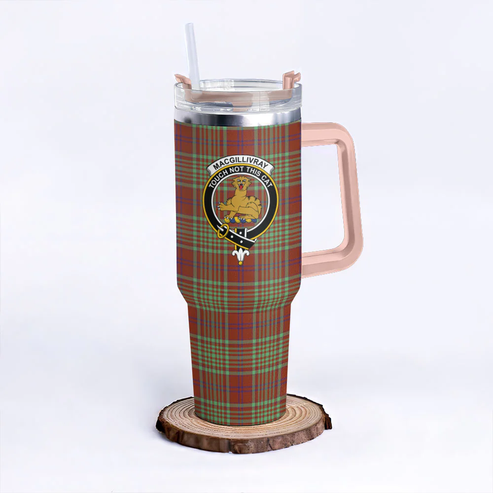 Scottish MacGillivray Hunting Ancient Clan Badge Tartan 40oz Tumbler - Image 4