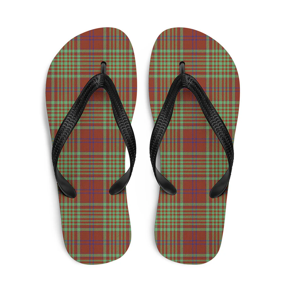 Scottish MacGillivray Hunting Ancient Clan Badge Tartan Flip Flops
