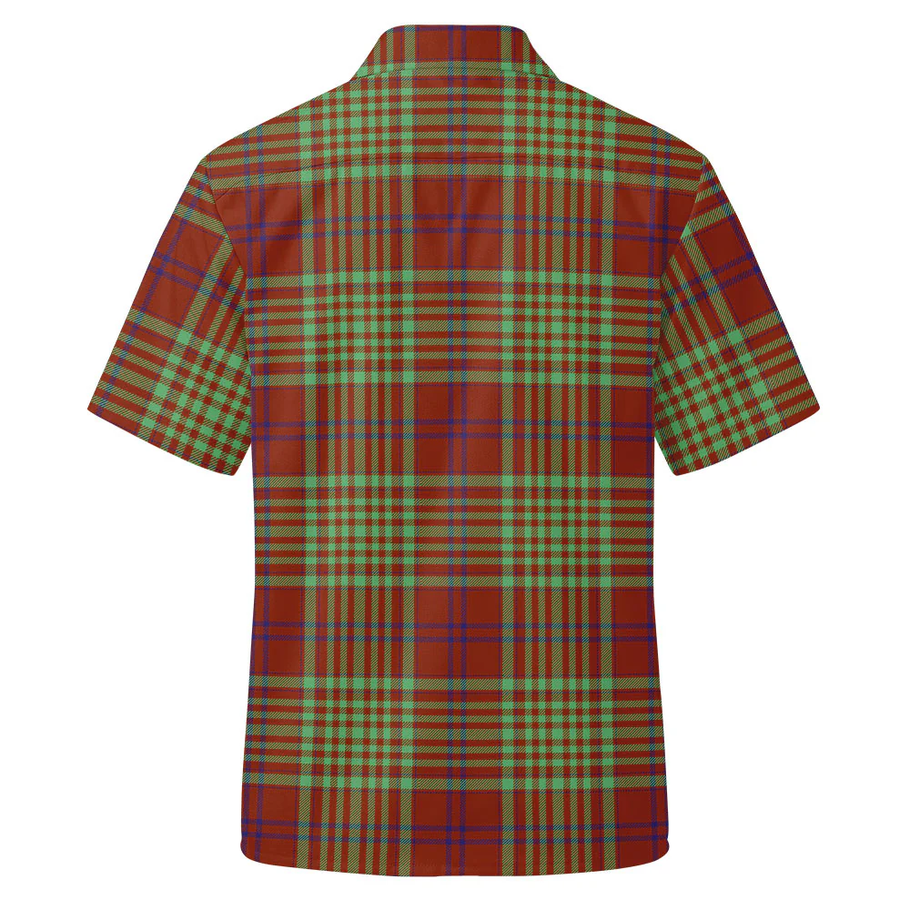 Scottish MacGillivray Hunting Ancient Clan Badge Tartan Short Sleeve Work Shirt - Image 3
