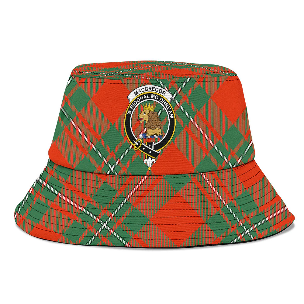 Scottish MacGregor Ancient Clan Badge Tartan Bucket Hat - Image 2