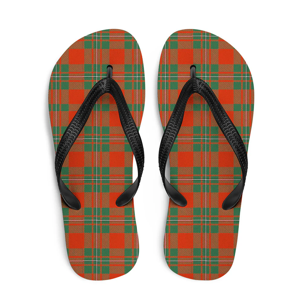 Scottish MacGregor Ancient Clan Badge Tartan Flip Flops