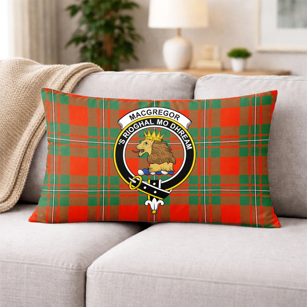 Scottish MacGregor Ancient Clan Badge Tartan Pillow Case - Image 3