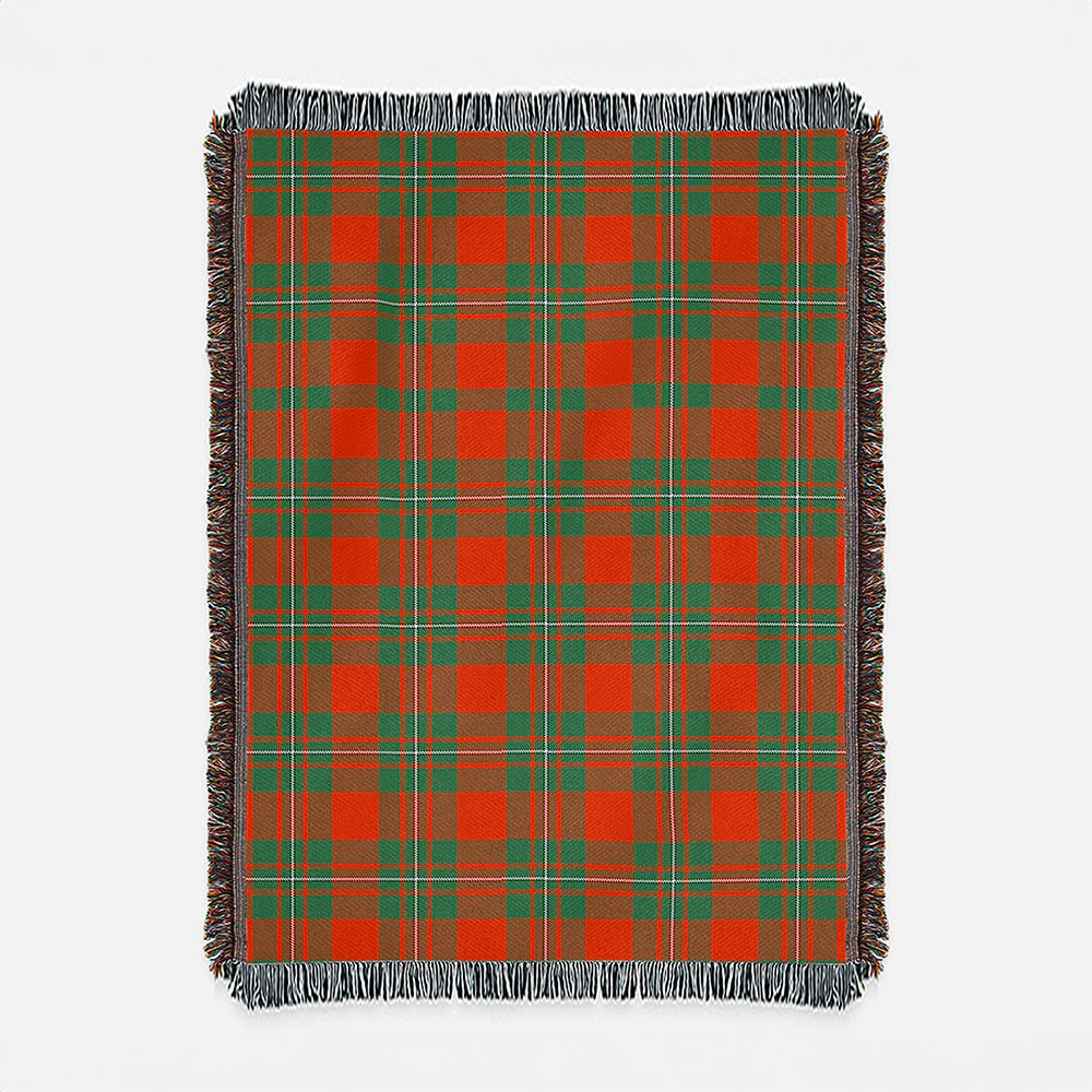 Scottish MacGregor Ancient Clan Badge Tartan Woven Blanket