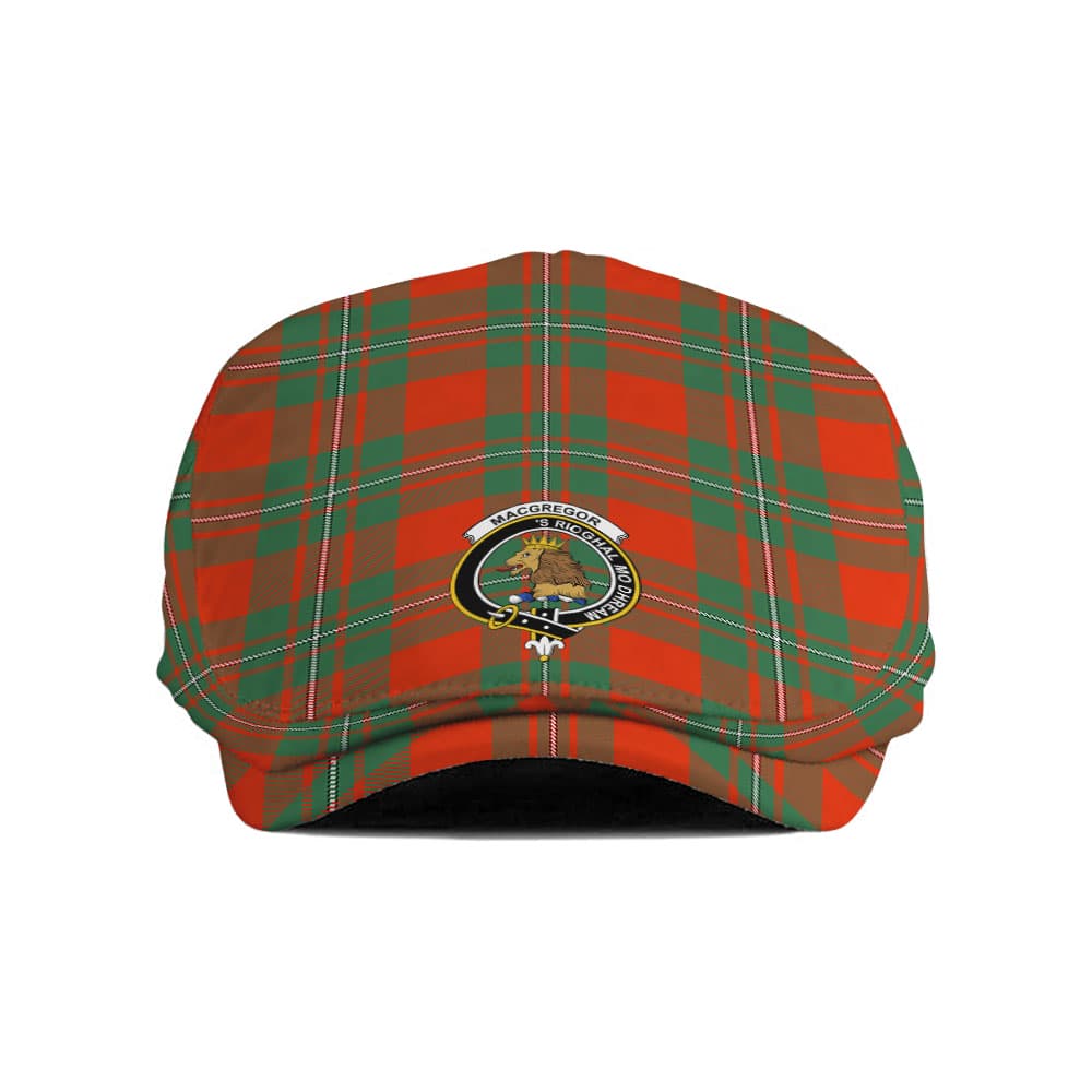 Scottish MacGregor Clan Badge Tartan Flat Cap