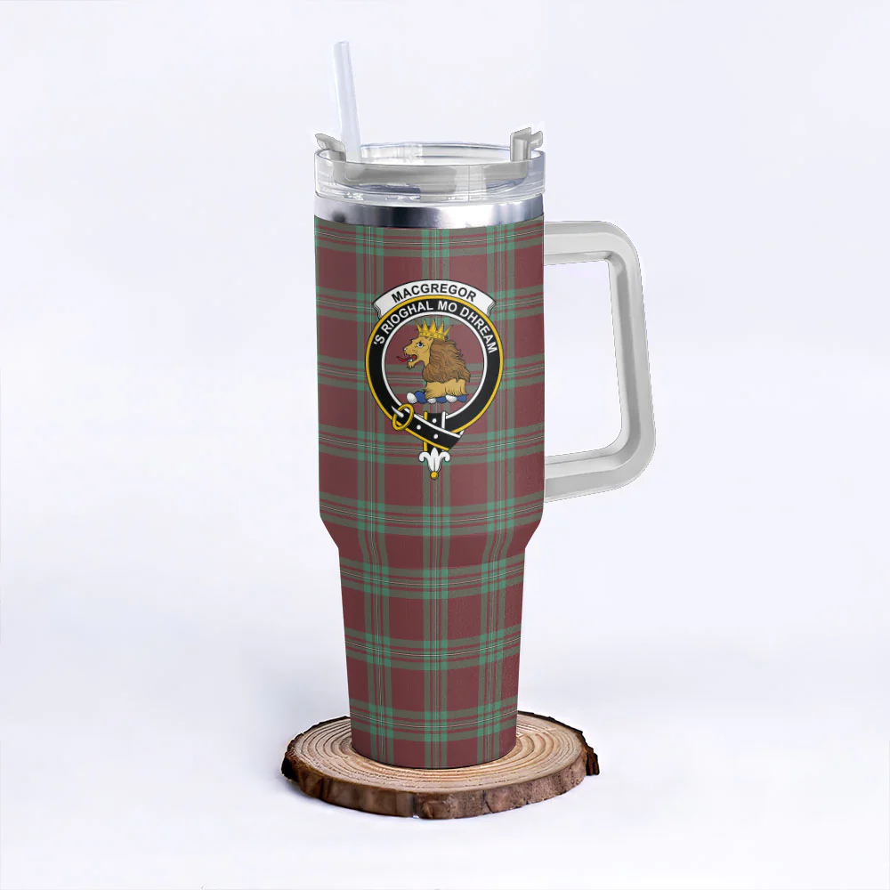 Scottish MacGregor Hunting Ancient Clan Badge Tartan 40oz Tumbler
