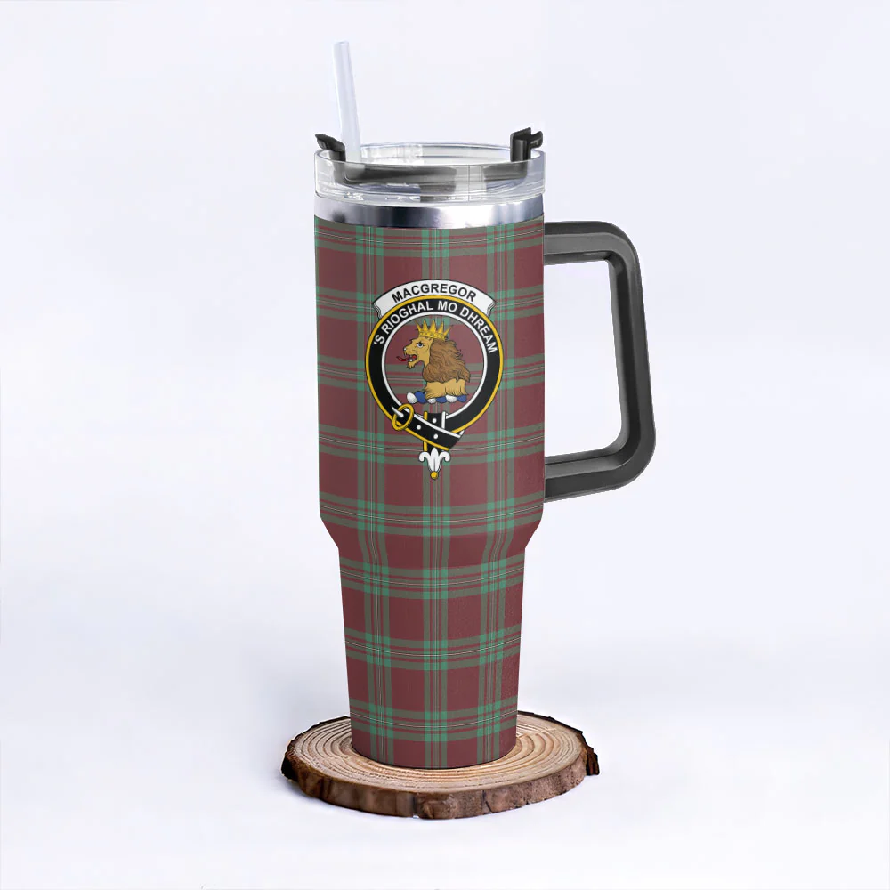 Scottish MacGregor Hunting Ancient Clan Badge Tartan 40oz Tumbler - Image 3