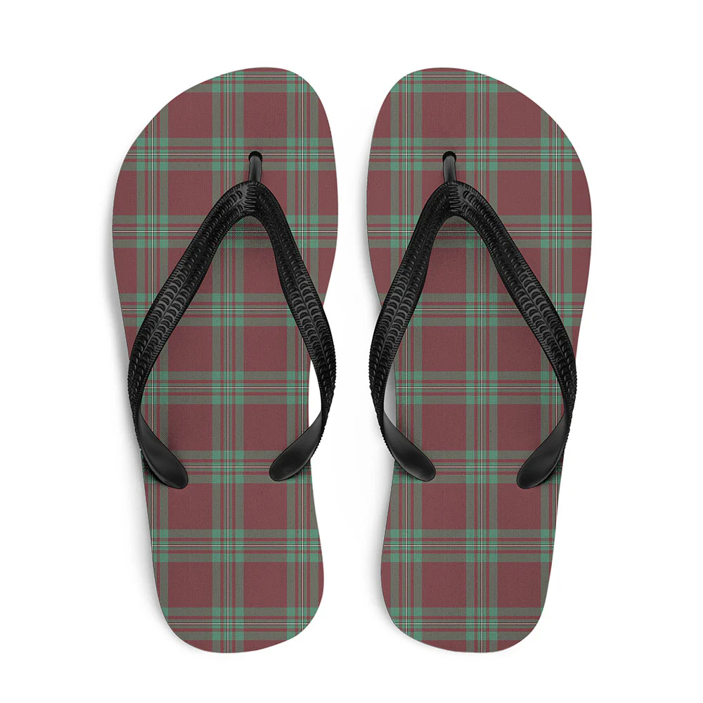 Scottish MacGregor Hunting Ancient Clan Badge Tartan Flip Flops