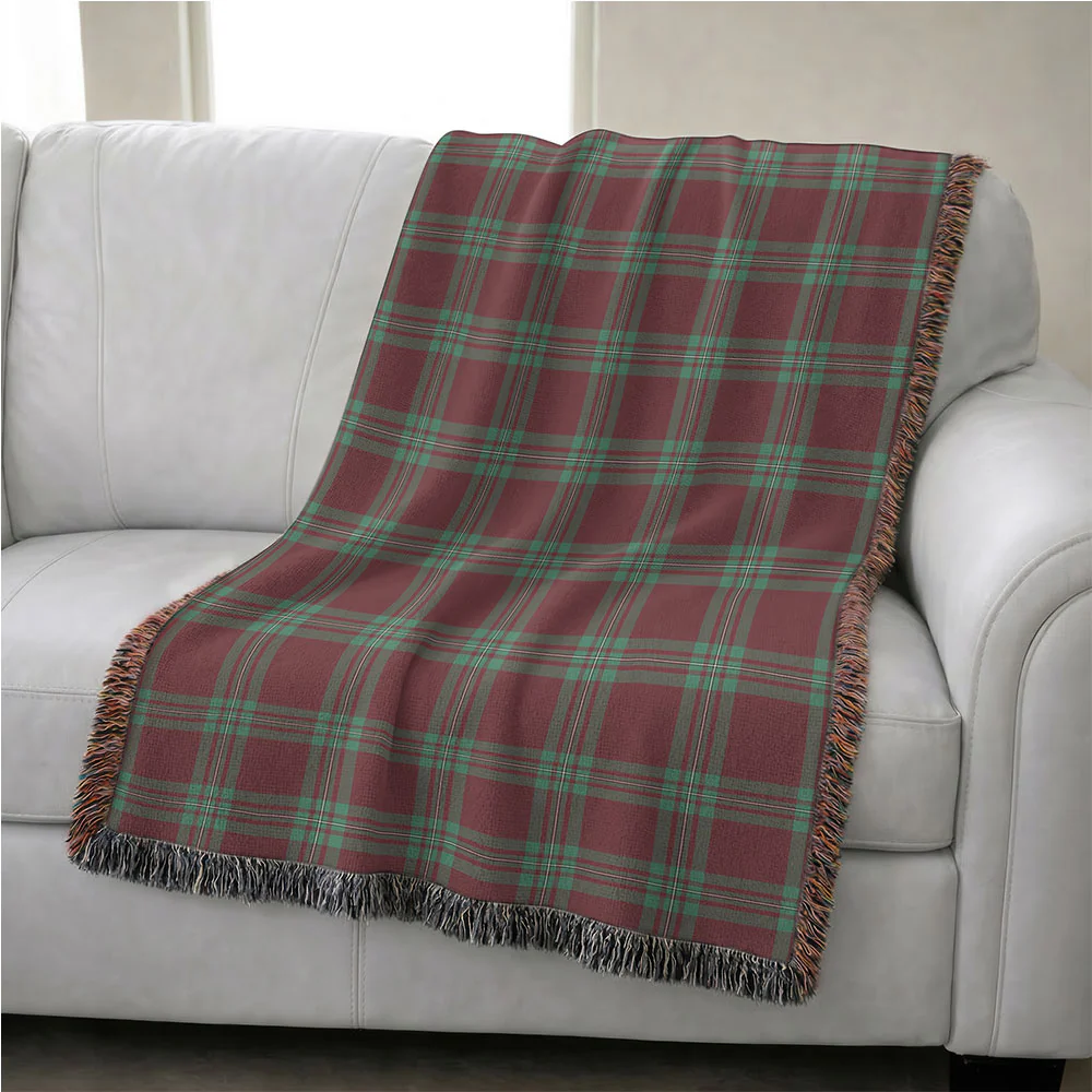 Scottish MacGregor Hunting Ancient Clan Badge Tartan Woven Blanket - Image 4