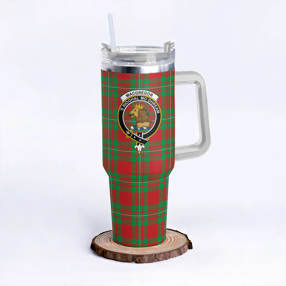 Scottish MacGregor Modern Clan Badge Tartan 40oz Tumbler