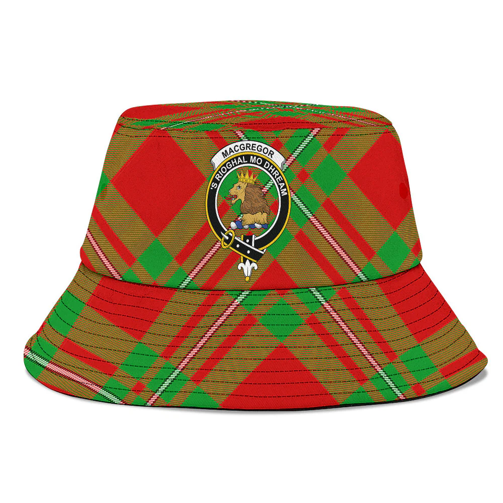 Scottish MacGregor Modern Clan Badge Tartan Bucket Hat - Image 2