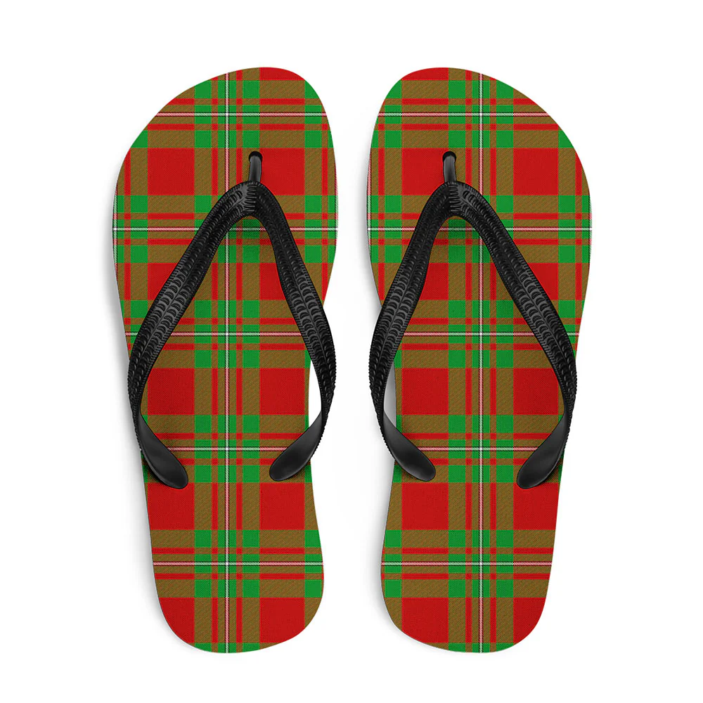 Scottish MacGregor Modern Clan Badge Tartan Flip Flops