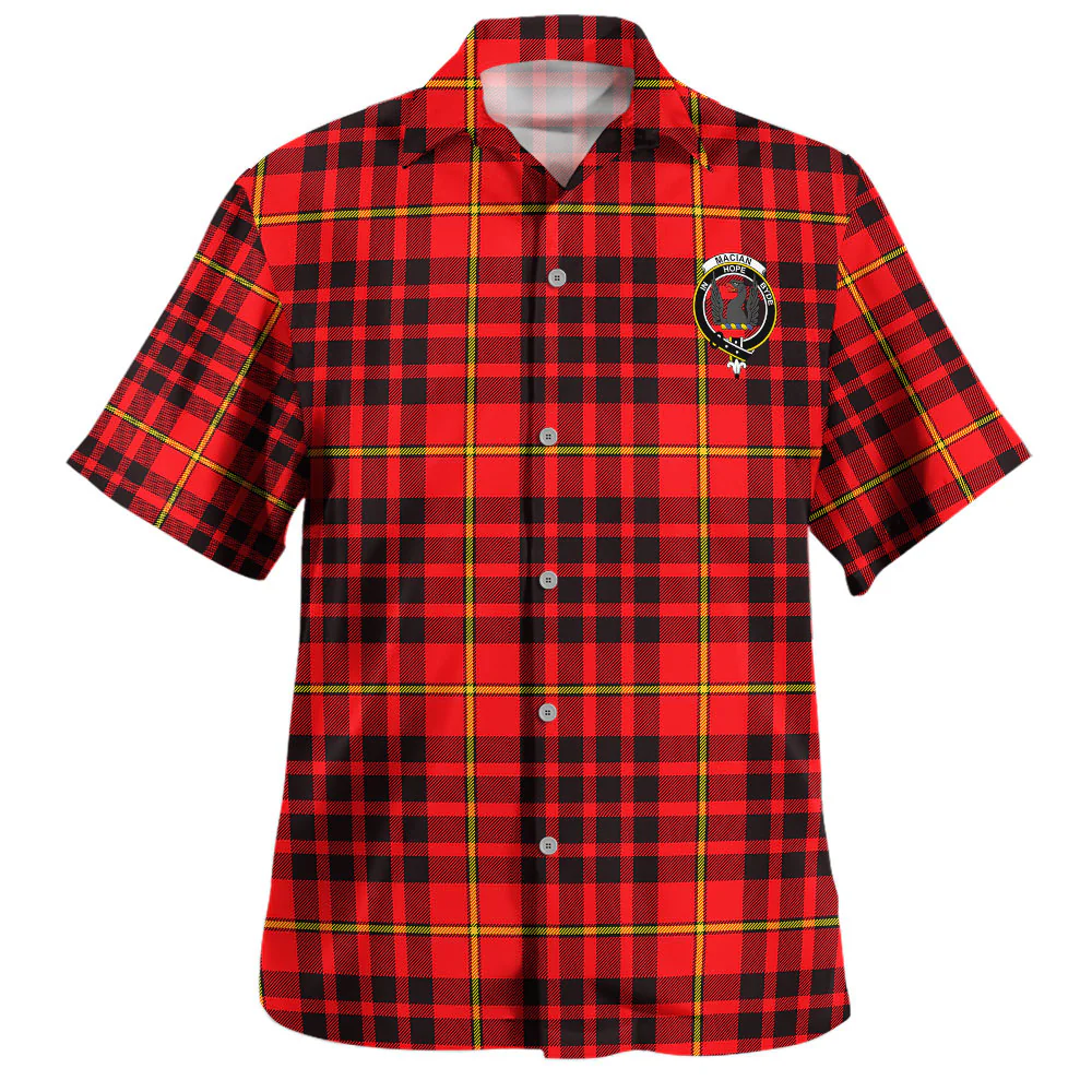 Scottish MacIan Clan Badge Tartan Hawaiian Shirt - Image 2