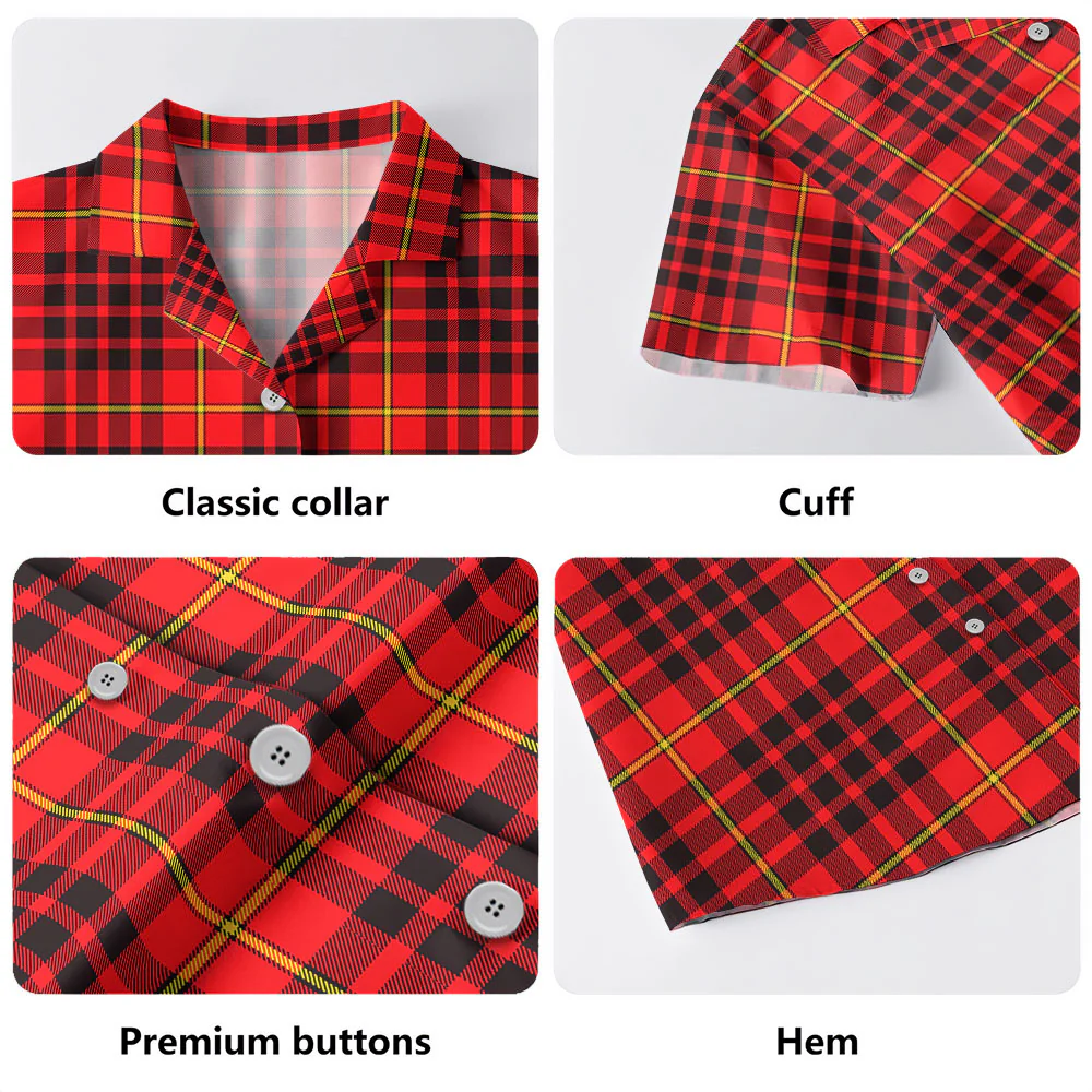 Scottish MacIan Clan Badge Tartan Hawaiian Shirt - Image 4