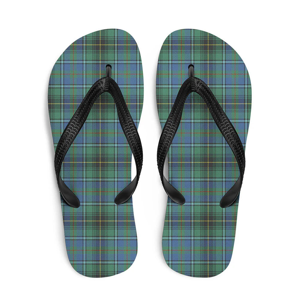Scottish MacInnes Ancient Clan Badge Tartan Flip Flops
