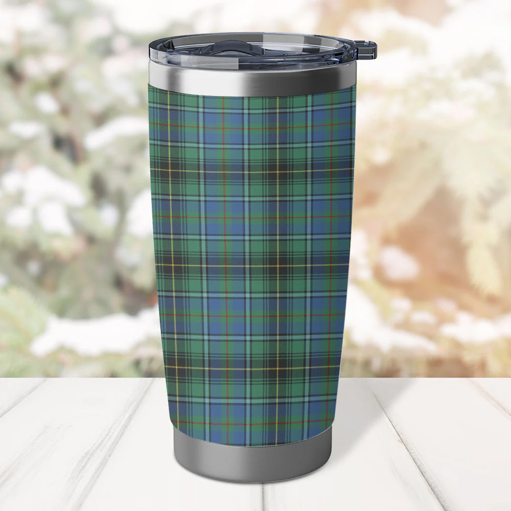 Scottish MacInnes Ancient Clan Badge Tartan Tumbler - Image 3