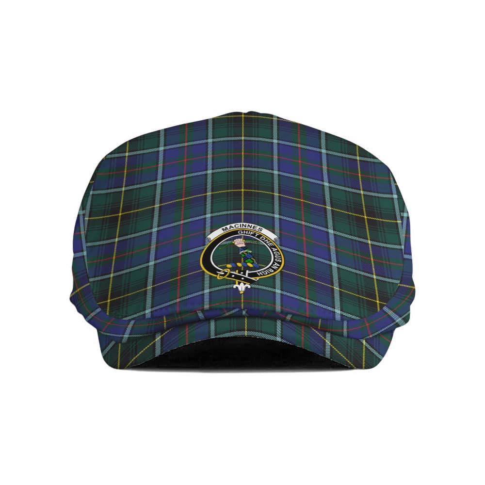 Scottish MacInnes Clan Badge Tartan Flat Cap