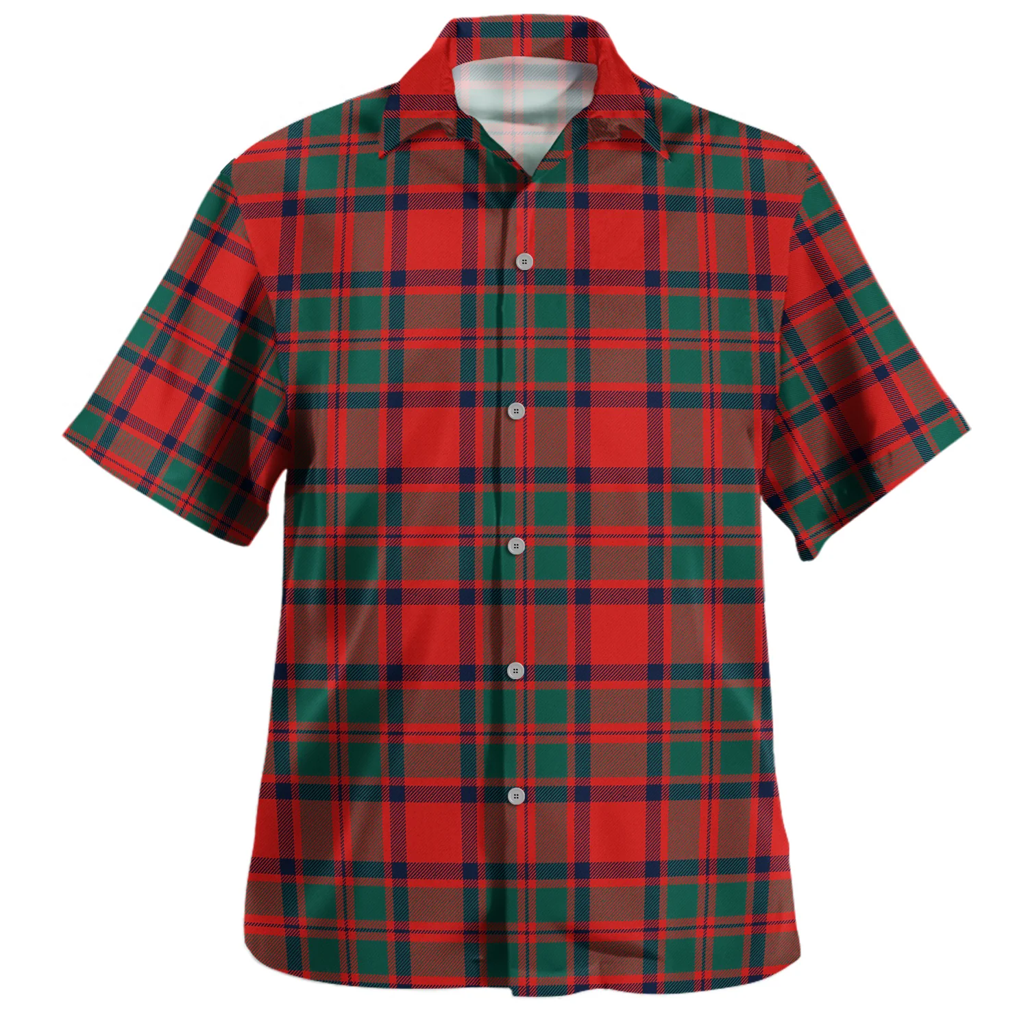 Scottish MacIntosh Modern Clan Badge Tartan Hawaiian Shirt