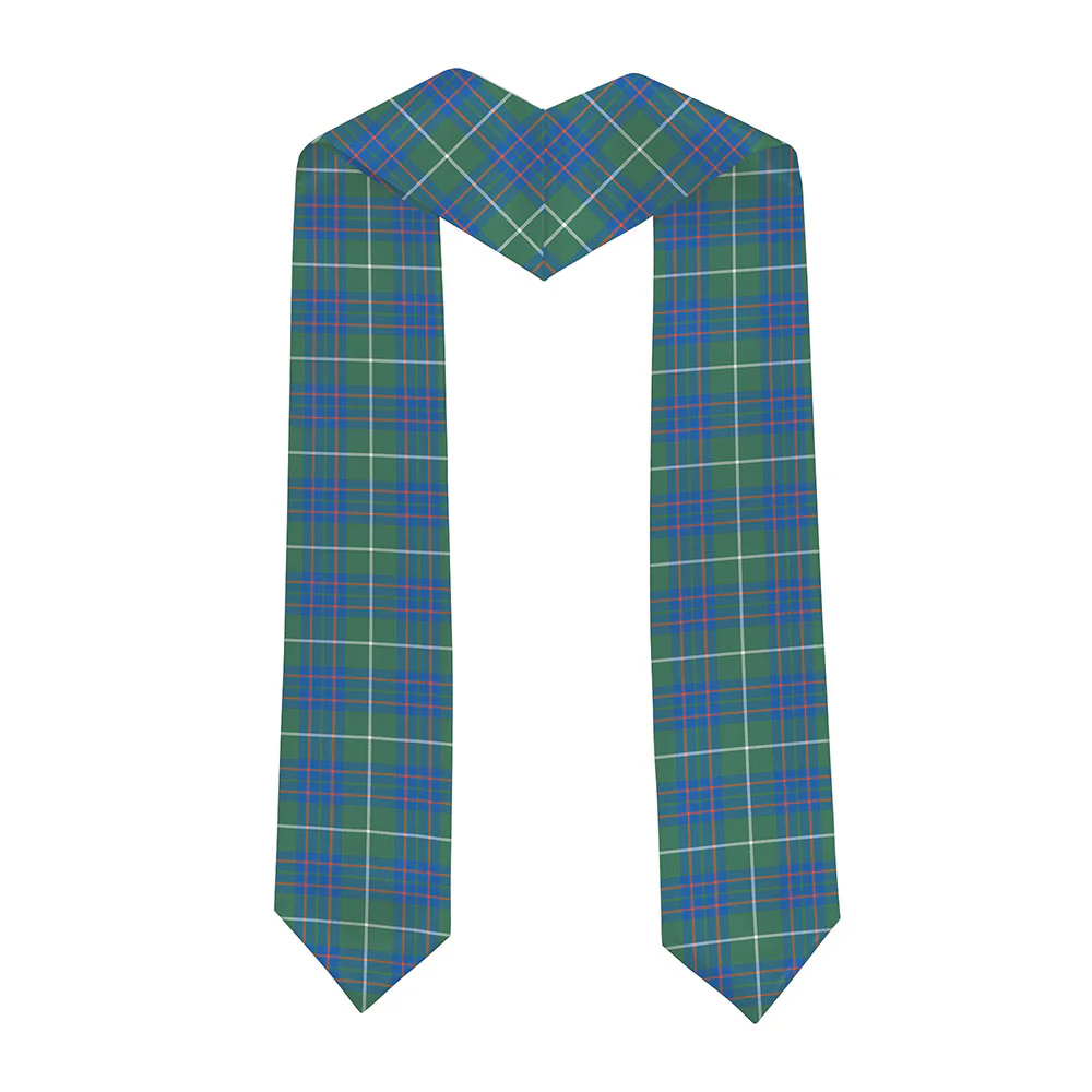 Scottish MacIntyre Hunting Ancient Clan Badge Tartan Graduation Stole Black Gold Honor - Image 2