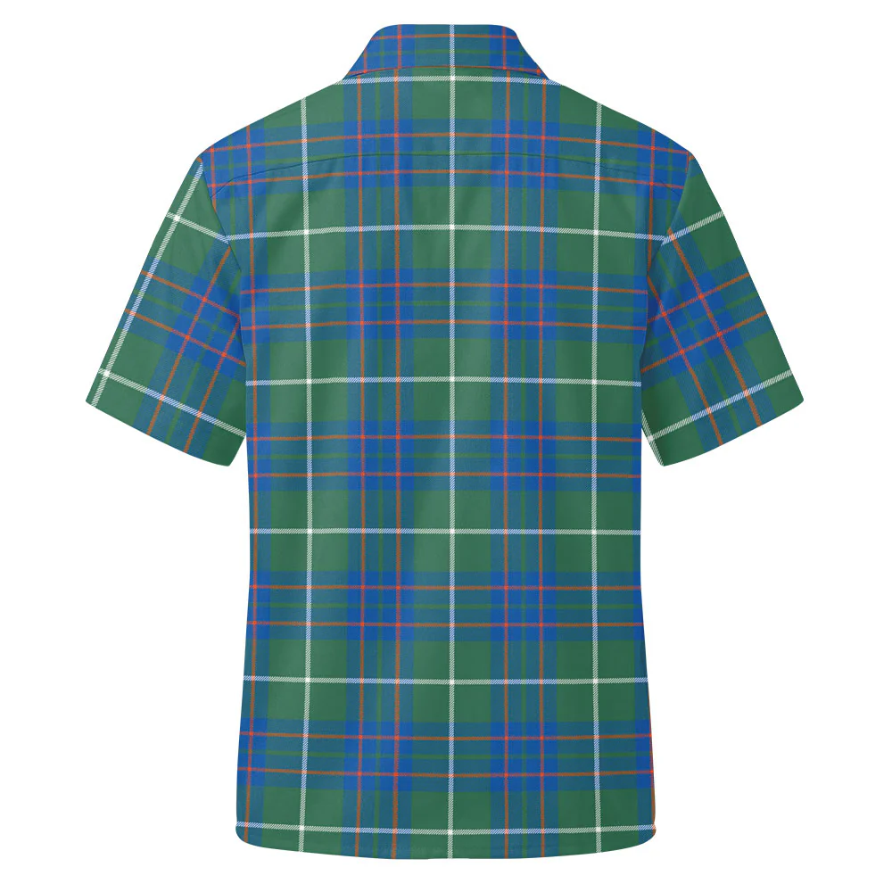 Scottish MacIntyre Hunting Ancient Clan Badge Tartan Short Sleeve Work Shirt - Image 3