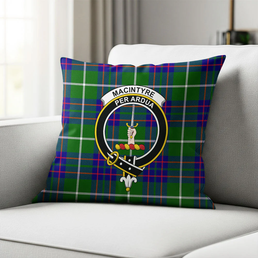 Scottish MacIntyre Hunting Modern Clan Badge Tartan Pillow Case - Image 2