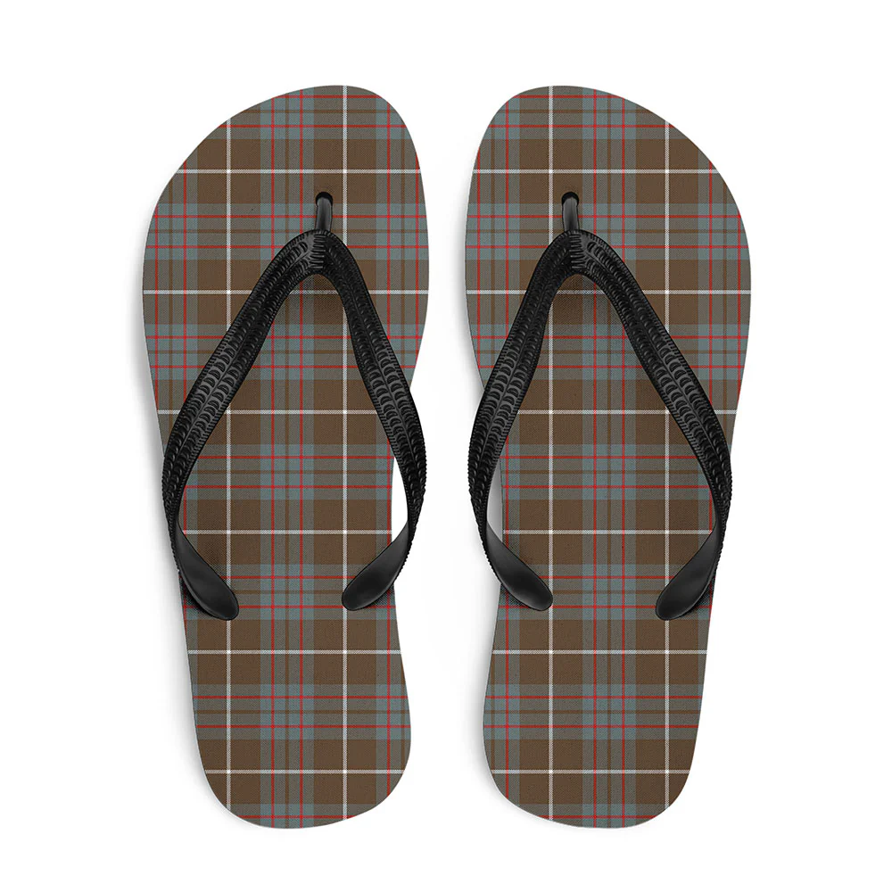 Scottish MacIntyre Hunting Weathered Clan Badge Tartan Flip Flops