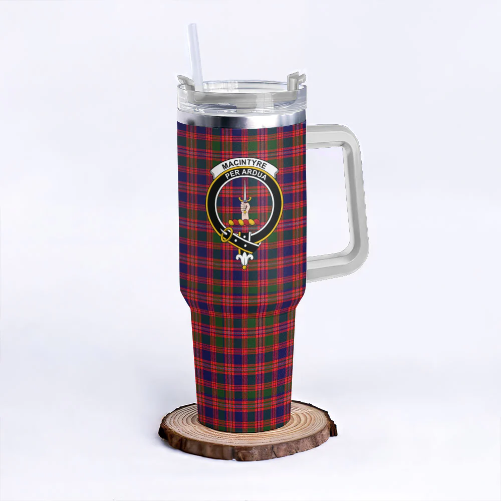 Scottish MacIntyre Modern Clan Badge Tartan 40oz Tumbler