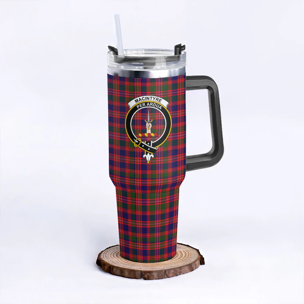 Scottish MacIntyre Modern Clan Badge Tartan 40oz Tumbler - Image 3