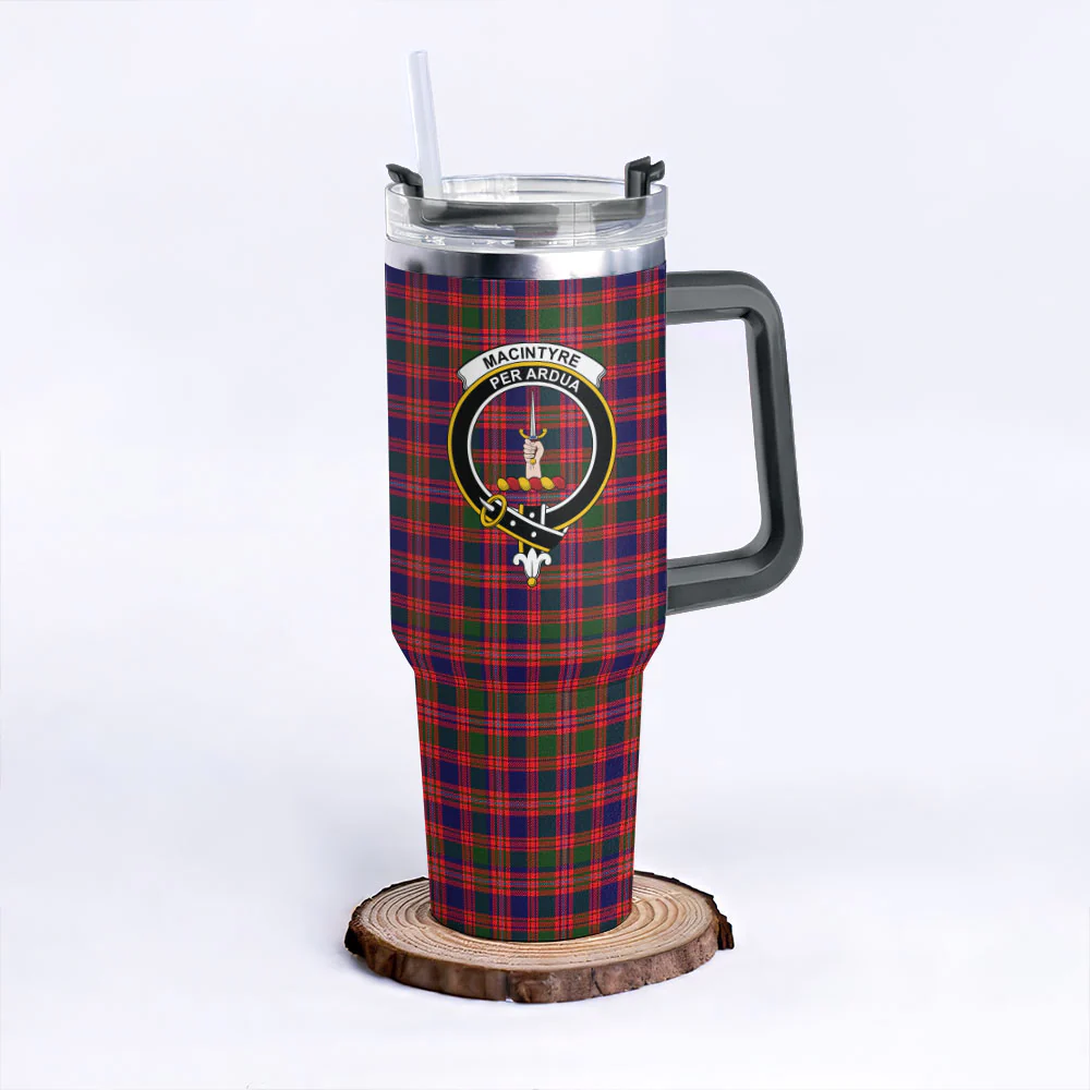 Scottish MacIntyre Modern Clan Badge Tartan 40oz Tumbler - Image 6