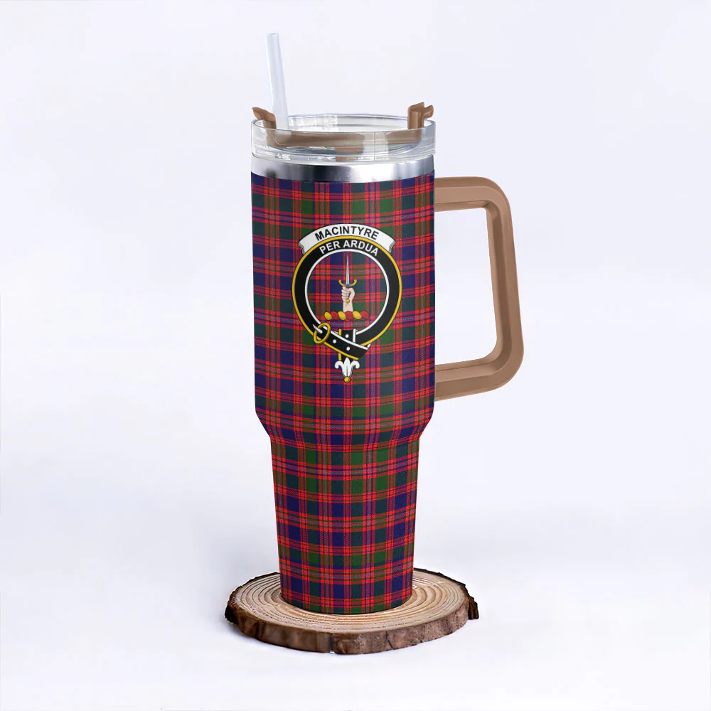 Scottish MacIntyre Modern Clan Badge Tartan 40oz Tumbler - Image 9