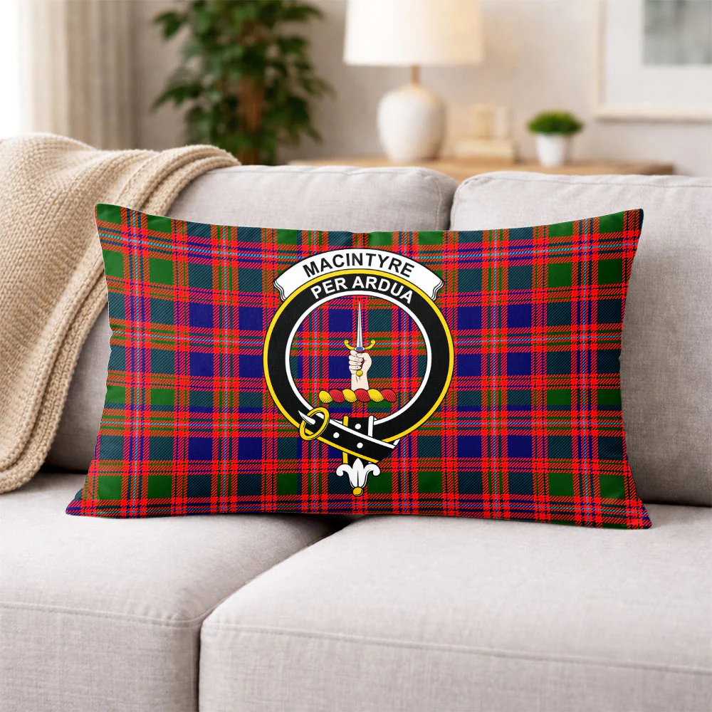 Scottish MacIntyre Modern Clan Badge Tartan Pillow Case - Image 3