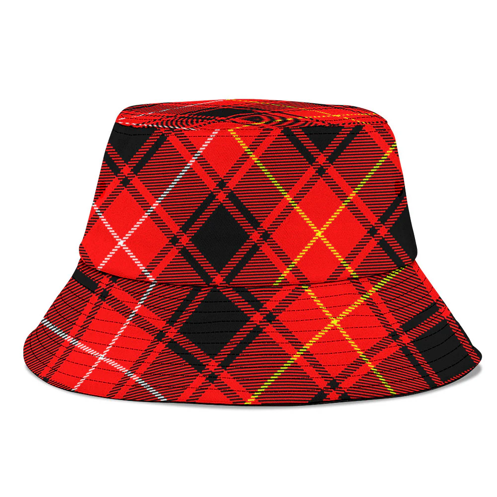 Scottish MacIver Modern Clan Badge Tartan Bucket Hat