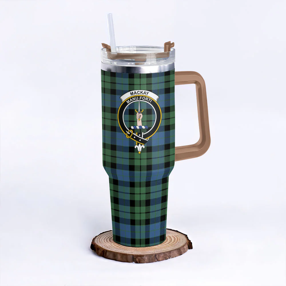 Scottish MacKay Ancient Clan Badge Tartan 40oz Tumbler - Image 9