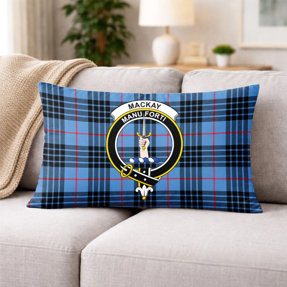 Scottish MacKay Blue Clan Badge Tartan Pillow Case - Image 3