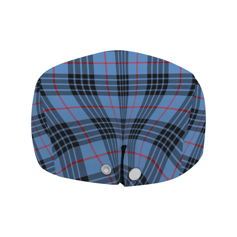 Scottish MacKay Blue Tartan Flat Cap - Image 4
