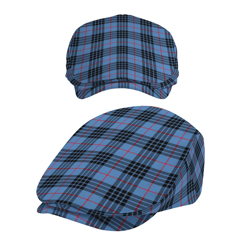 Scottish MacKay Blue Tartan Flat Cap - Image 5