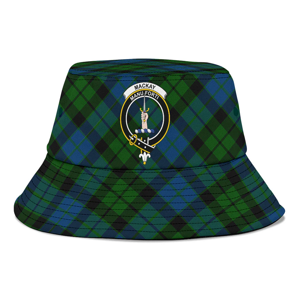 Scottish MacKay Modern Clan Badge Tartan Bucket Hat - Image 2